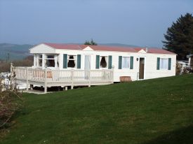 Caravan at Brynowen Holiday Park, Borth, Mid Wales